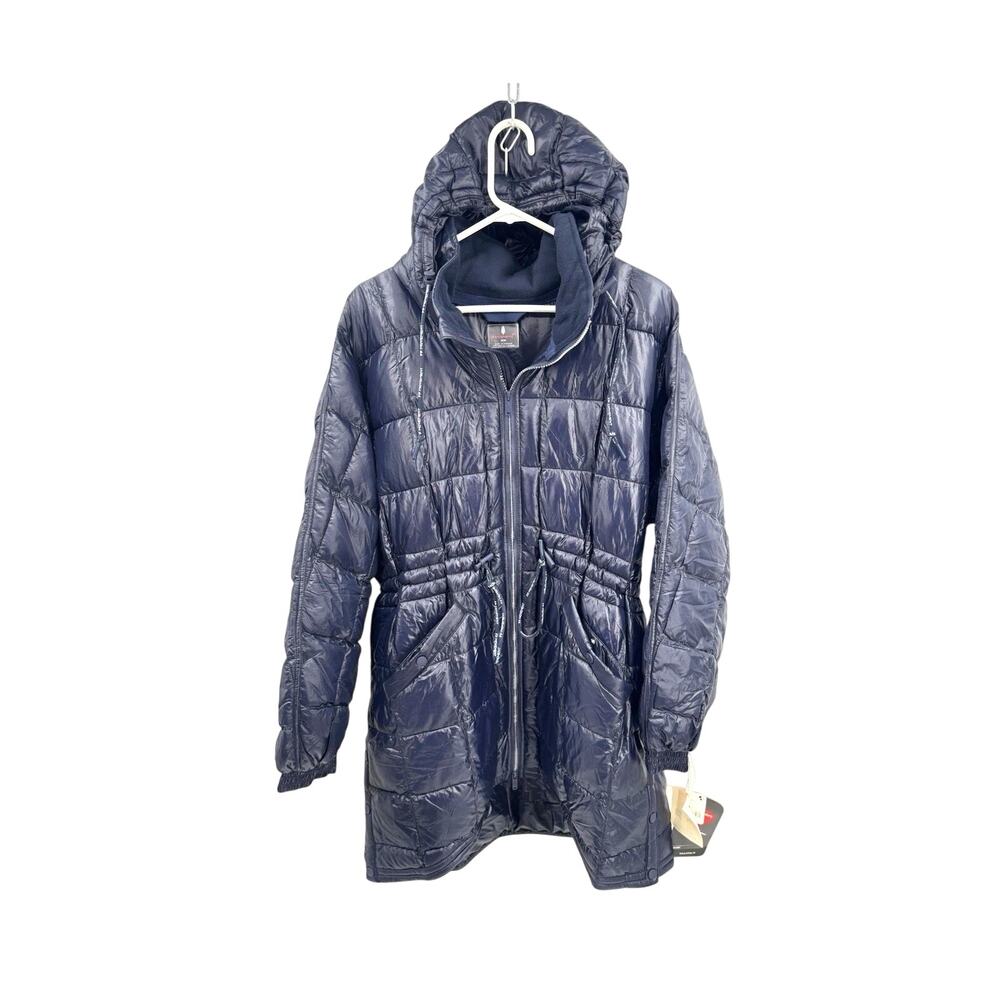 FP Movement Women's Patricia Packable Poncho Puffer Coat Midnight Navy Size M